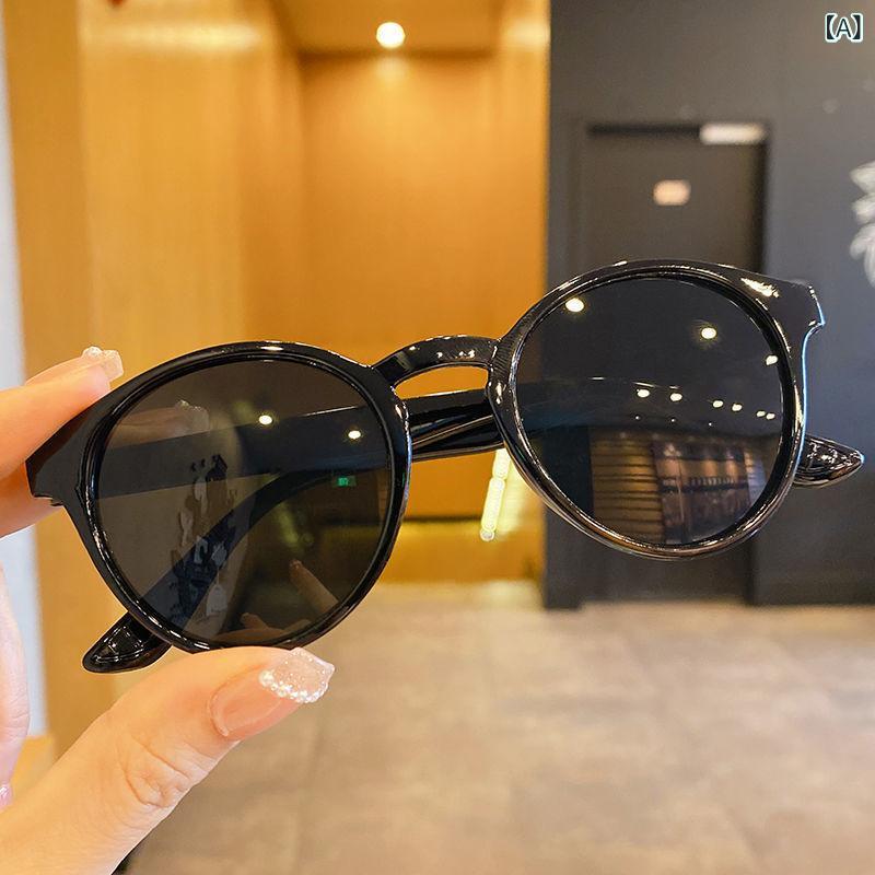 サングラス キッズ 男女兼用 紫外線カット かわいい ファッション ベビー 子供用 日焼け対策 ラウンド..