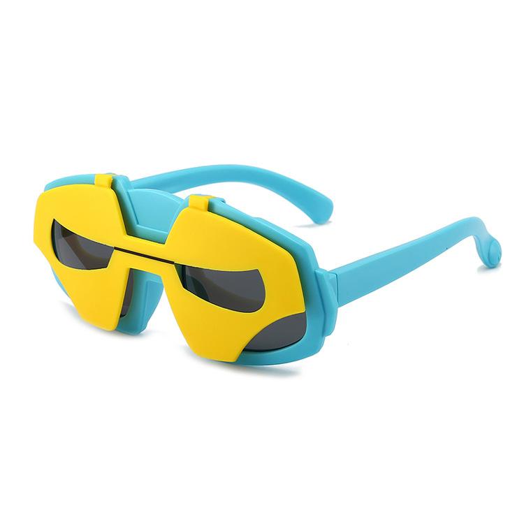 ・眼鏡構造: フルフレーム・適用シーン: 日焼け防止, 旅行, ファッション, 舞台, パーティー・対象年齢: 4～8歳・レンズ素材: TAC・フレームカラー: ピンク/イエロー, レッド/イエロー・メガネのスタイル: 異形・スタイル: 日...