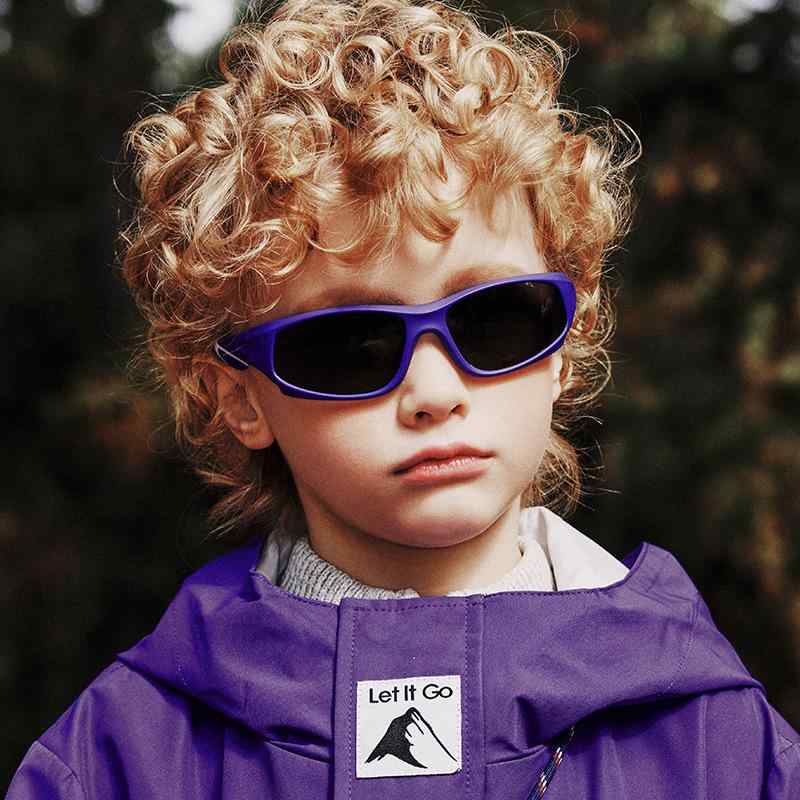 サングラス キッズ 男女兼用 子供用 偏光レンズ スポーツサングラス 紫外線対策 UV400 運転 ドライブ ..