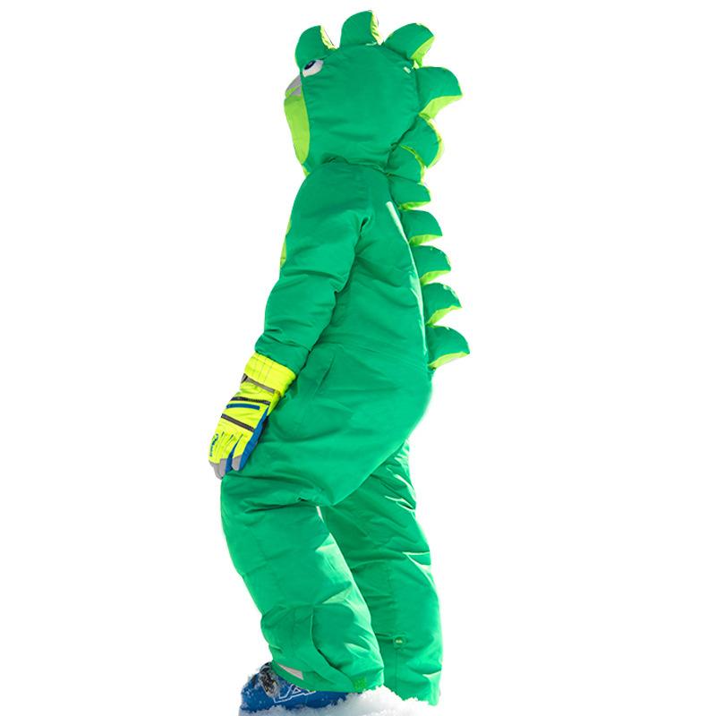 スキーウェア キッズ 子供用 アニマル 動物 恐竜 ユニコーン つなぎ 男の子 女の子 アウトドア 防水 防風 保温