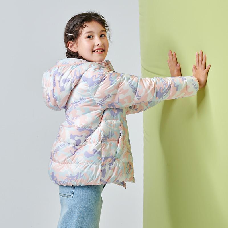 子供用ダウンジャケット 秋冬 中綿入り ショート丈 フード付き 撥水 防寒 暖か 幼稚園 保育園 小学生 ..