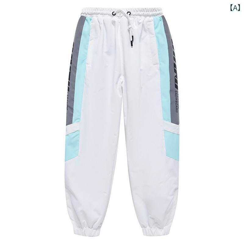 キッズ 防寒パンツ 男の子 防風 防水 登山 スキー ウェア 裏起毛 厚手 暖パン ジョガーパンツ カーゴパンツ アウトドア 白 青 ピンク 紫 黒 オレンジ 緑 2