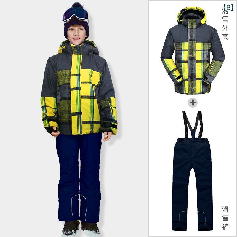 スキーウェア キッズ 男の子 防寒着 撥水 防風 上下セット ポリエステル 110サイズ アウトドア スポーツ 運動 普段使い 3