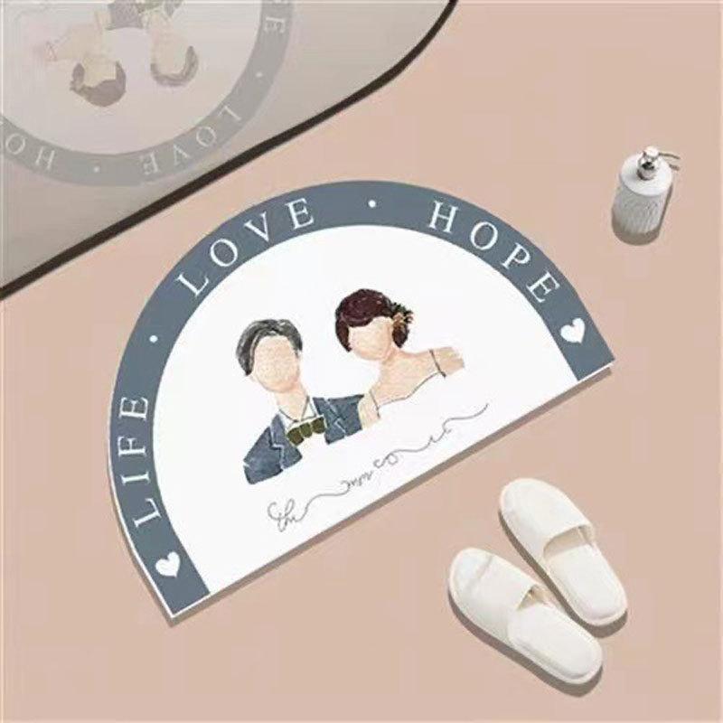 マット 玄関マット バスマット 珪藻土マット 吸水 速乾 防滑 おしゃれ 寝室 浴室 キッチン リビング 40*60CM 50*80CM