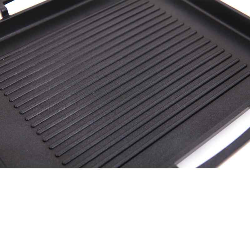 鉄板焼き器 大サイズ 麦飯石コーティング 無煙ロースター 家庭用 IH対応 グリルパン 円形 強化ガラス蓋..