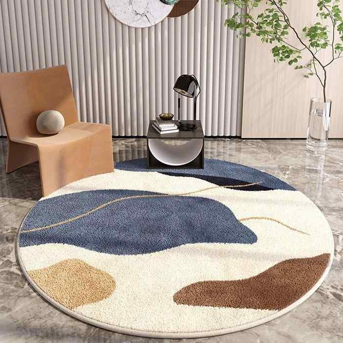 ・素材: 仿羊绒・形状: 円形・柄: 無地・洗濯方法: 水洗い・カラー: 仿羊绒地毯-1, 仿羊绒地毯-2, 仿羊绒地毯-3, 仿羊绒地毯-4, 仿羊绒地毯-5・サイズ: 直径60cm, 直径80cm, 直径100cm, 直径120cm, 直径140cm, 直径160cm, 直径180cm, 直径200cm・場所: リビング, 寝室, 書斎, ダイニング, キッチン, 浴室, 玄関, ベランダ, 商業施設・スタイル: 韓国式・カテゴリ: ラグ/マット