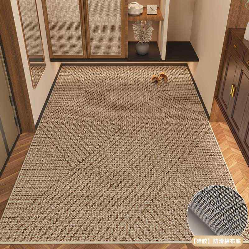 玄関マット ドアマット 室内 屋外 泥落としマット カット可能 ポリエステル 幾何学模様 無地 シンプル モダン 北欧風 吸水 速乾 滑り止め 大判