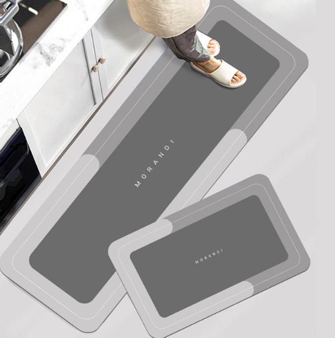 珪藻土マット キッチンマット 吸水マット 速乾 バスマット 防カビ 防滑 洗える 40*60cm 50*80cm 40*120cm グレー ブルー グリーン