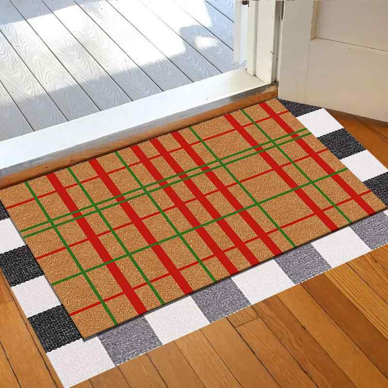 玄関マット エントランスマット 泥落としマット 幾何学模様 UVプリント ポリエステル繊維 45 70cm 50 80cm 60 90cm 40 60cm キッチン 玄関 バルコニー 屋外