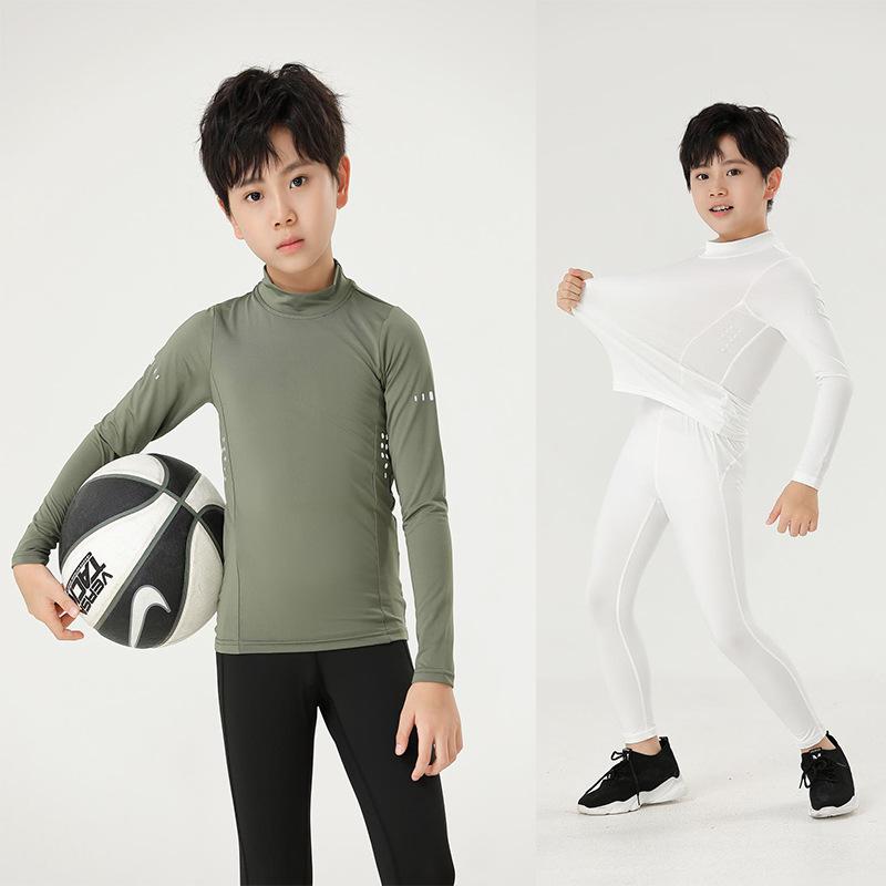 アンダーウェア キッズ 子供 男の子 女の子 インナー 上下セット タイツ トップス 長袖 パンツ ロングパンツ スポーツウェア 吸湿速乾 伸縮性 ストレッチ 運動 陸上 体育 部活 運動会 ジュニア