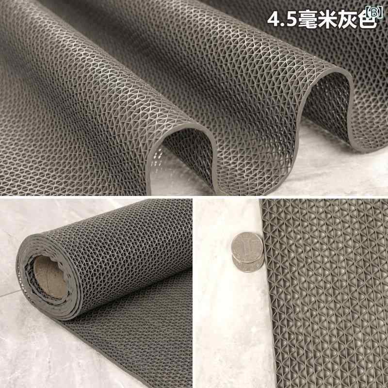 フロアマット 浴室マット 玄関マット PVC製 防水 防滑 転倒防止 厚手 無地 レッド グレー ブルー グリーン 業務用 家庭用