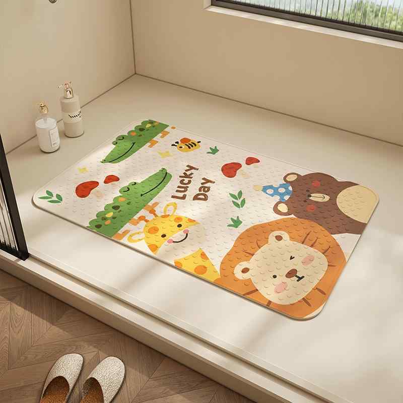 ・素材: PVC・形状: 方形・柄: その他・色: 好多小可爱 吸盘垫・サイズ: 40X70cm・サイズ: 50X80cm・サイズ: 60X90cm・場所: 浴室・スタイル: カートン
