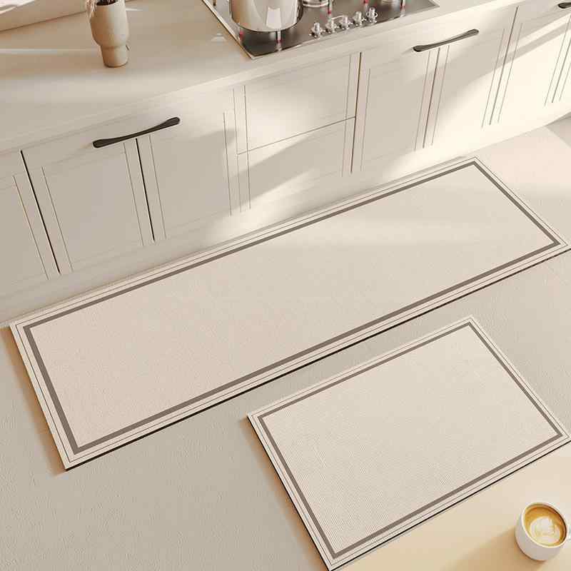 Mats - キッチンマット 吸水 吸油 珪藻土マット 防滑マット 40*60cm 50*80cm 無地 シンプル モダン