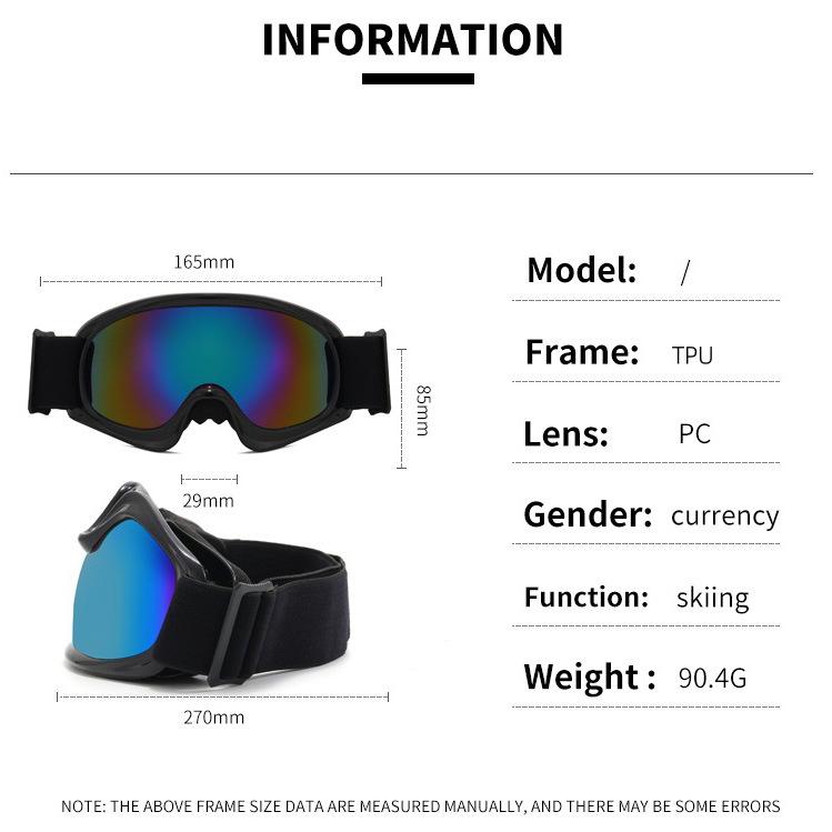 ゴーグル キッズ 子供用 アウトドア スポーツ スキー 登山 防風 紫外線カット ブラックフレーム オレンジ