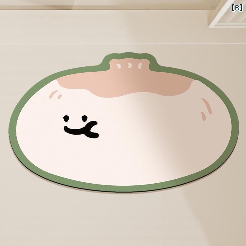 マット レディース 玄関 浴室 トイレ 吸水 速乾 滑り止め 珪藻土 ポリエステル 繊維 かわいい ドアマット バスマット 室内 足拭きマット キッチンマット リビング ベッドルーム 子供部屋 無地 パステルカラー