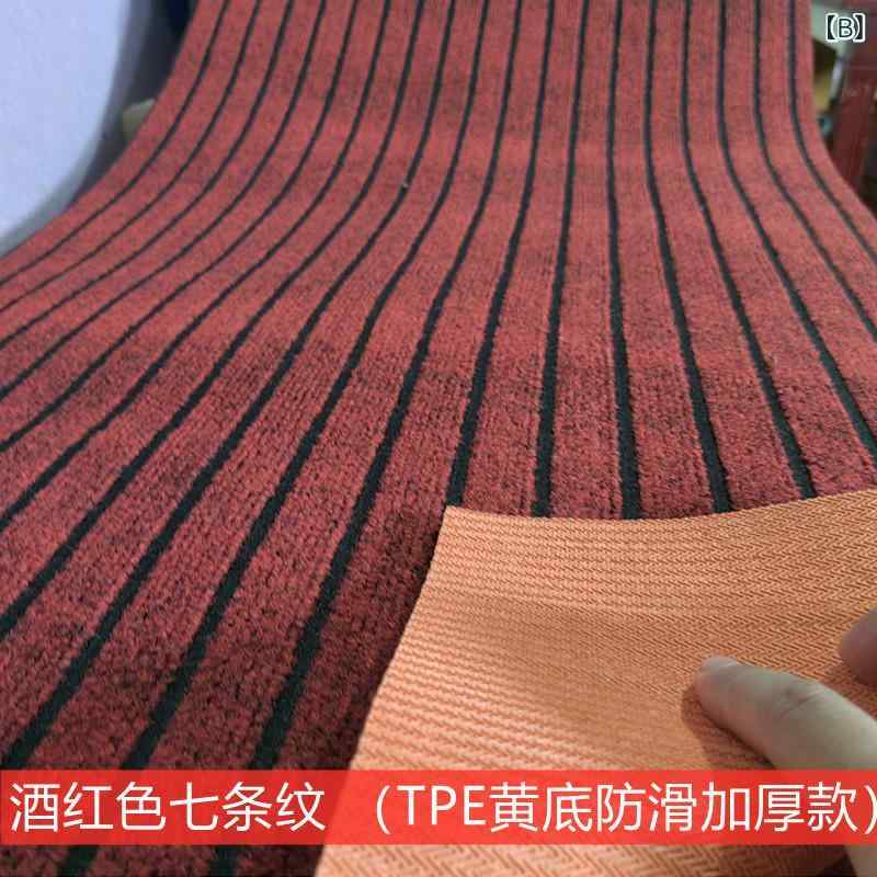 玄関マット ドアマット フロアマット TPE 吸水 速乾 防滑 防油 汚れにくい 灰色 ワインレッド ストライプ 廊下 キッチン