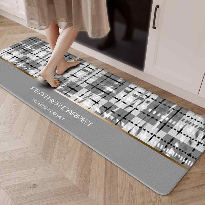 マット PVC製 防油 防汚 厚手 キッチンマット 浴室マット バスマット 滑り止め付き 長方形 44 70cm 44 ..