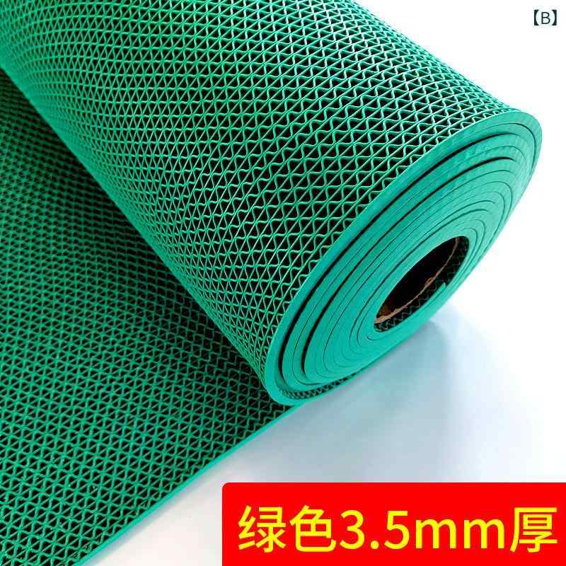マット PVC製キッチンマット バスマット 穴あき構造 滑り止め 転倒防止 防水 浴室マット トイレマット 網目構造 赤色 緑色 青色 灰色
