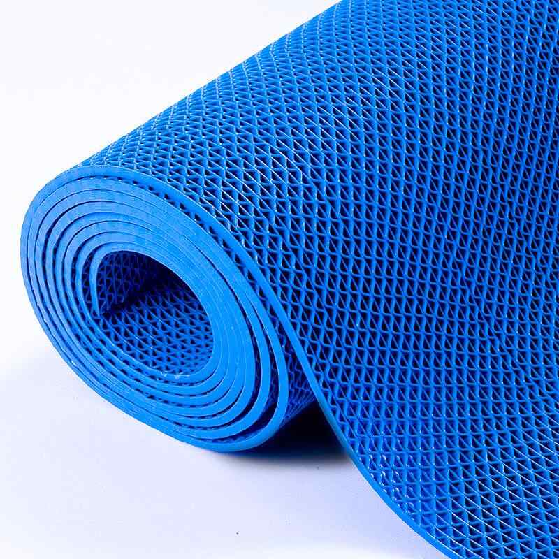 マット PVC S字型 穴あき 全面 敷き 浴室 バスマット 工業用 カーペット プール キッチン 耐 гря 耐汚 ..