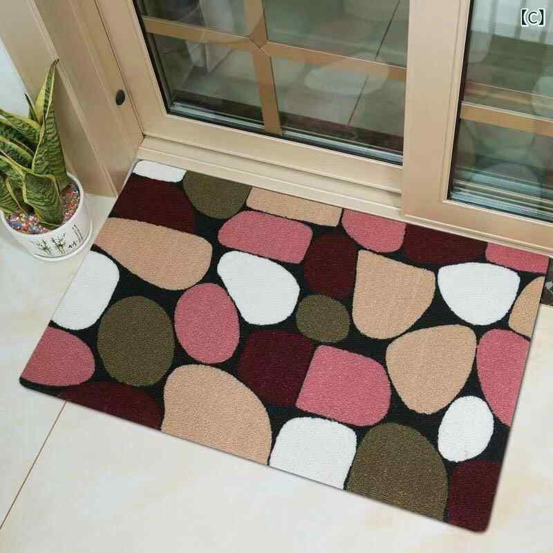 玄関マット ドアマット 吸水速乾 バスマット フロアマット 寝室 浴室 化粧室 キッチン 豹柄 ヒョウ柄 花柄 すべり止め付き 洗濯機洗い可能