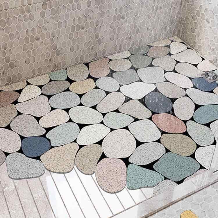 マット 浴室用マット バスマット 浴槽 滑り止め PVC 幾何学模様 カット可能 水洗い可 青石沐歌 彩菱之歌 嵐枝 円環小花 宣闌花紋 扶桑 花磚遊戲 菱形小花 曼島花園 清梔 上柏 拾花 夢顏 奇妙花園 清溪 熱植派對 梔璃