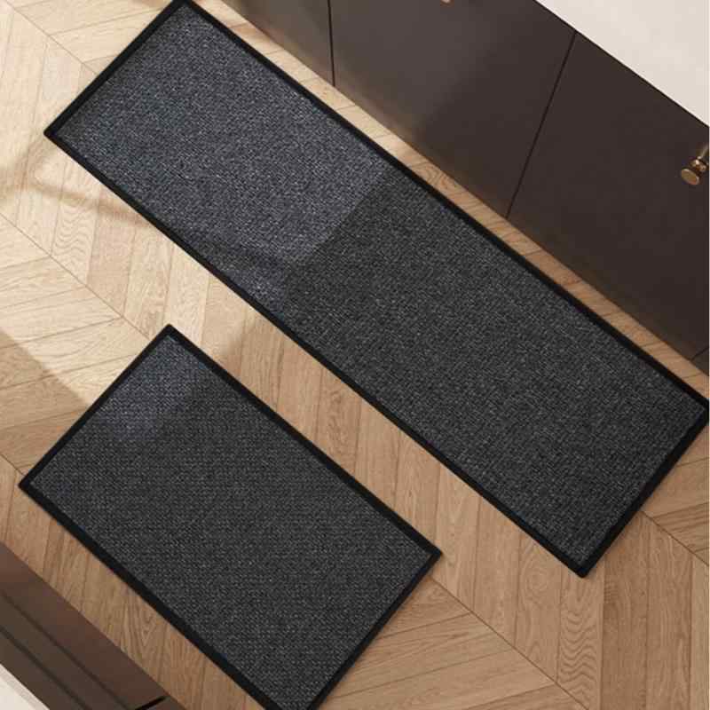 マット キッチンマット 玄関マット 吸水マット 滑り止め 防油 撥水 防汚 洗える 長方形 ポリエステル ..