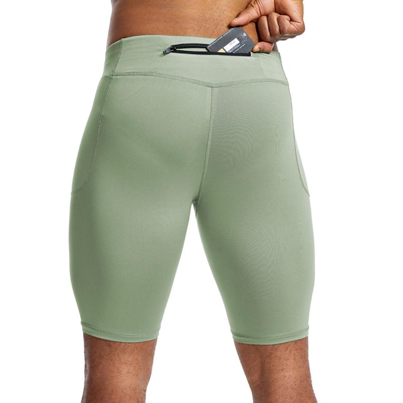 ヨガパンツ メンズ 男性用 スポーツタイツ レギンス スパッツ 5分丈 ポリエステル 高弾性 吸湿速乾 トレーニング ランニング フィットネス バスケットボール 春夏秋冬 ブラック グレー ブルー グリーン