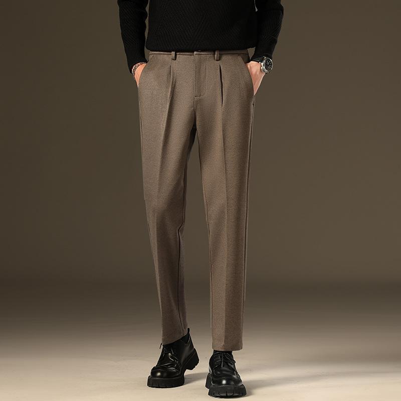 パンツ メンズ テーパードパンツ ウールブレンド...の商品画像