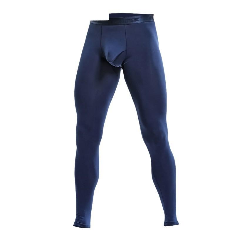 インナー メンズ 男性用 保温パンツ 秋 冬 薄手 レギンス スパッツ 再生繊維 あったか 暖かい 肌着 L XL XXL XXXL ホワイト グレー ブラック パープル ブルー