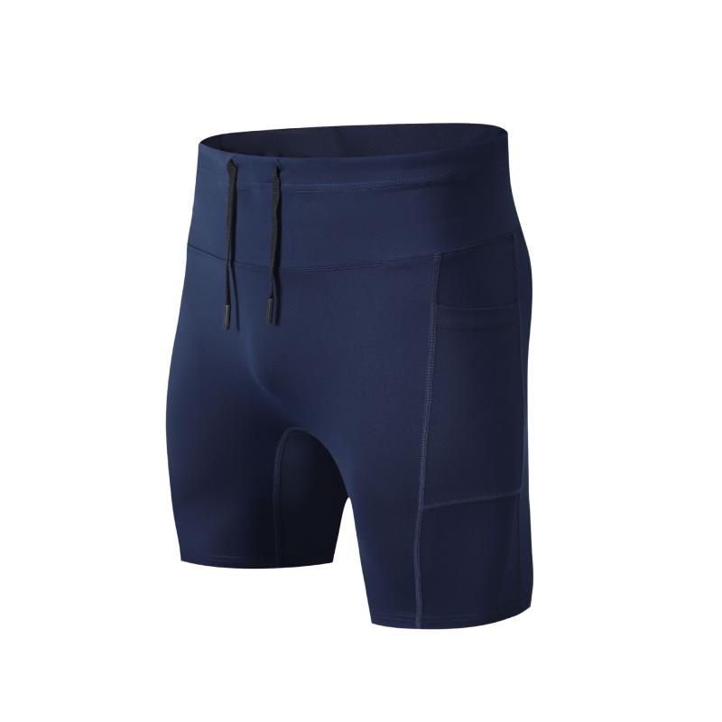 スポーツタイツ 男性用 マラソン ヨガ サイクリング トレーニング ジム ランニング ウェア 高弾性 速乾 短パン ポリエステル ブラック 紺色 スポーツ レギンス スパッツ 春夏 秋冬