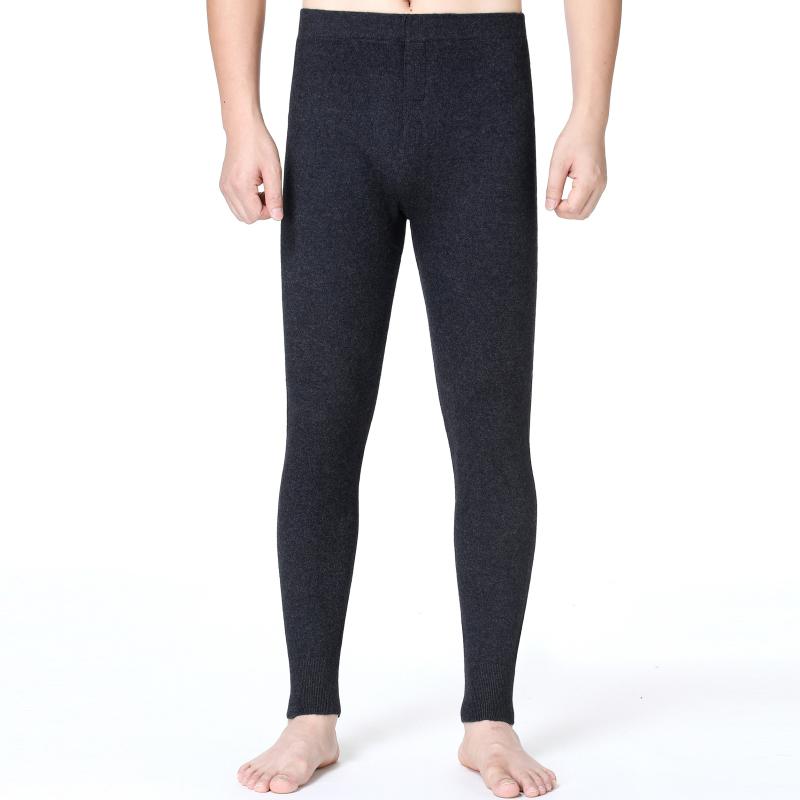 メンズ 保暖肌着 高齢者向け ウール 蚕糸 高腰 裏起毛 あったか インナー スパッツ レギンス 伸縮性 厚手 ズボン下 秋冬