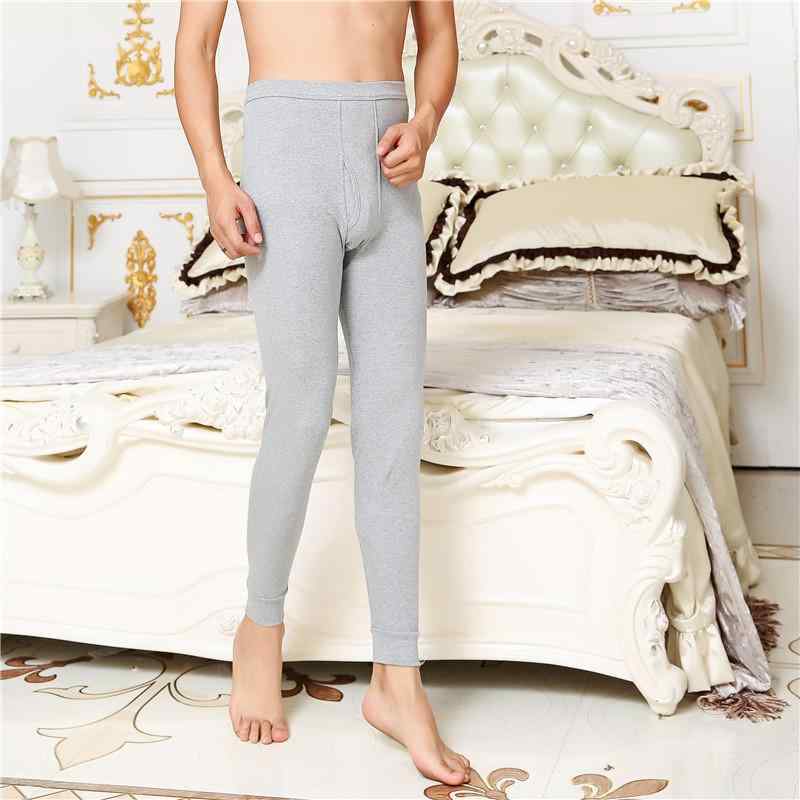 秋パンツ メンズ 男性用 コットン 綿 秋冬用 保温インナー タイツ スパッツ レギンス 厚手 無地 L XL 2XL 3XLサイズ 深灰 浅灰 紺色 黒色 大紅色