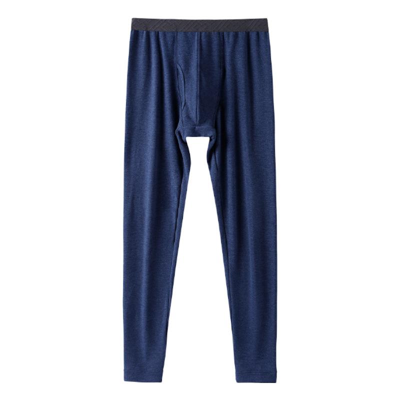 メンズ 保温インナー あったか起毛レギンス スパッツ 男性用 羊毛 蚕糸 混紡 秋冬 厚手 粘纤 ブラック カーキ ミストブルー コーヒー ダークグレー