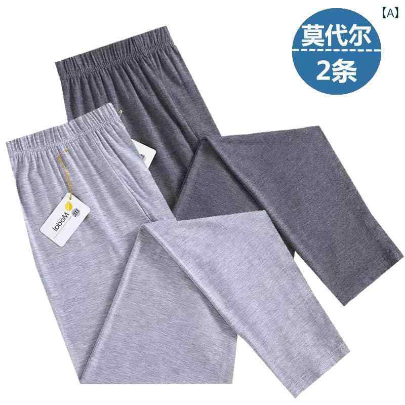 メンズ 秋用インナー 薄手 モダール 綿混紡 高腰 スパッツ レギンス