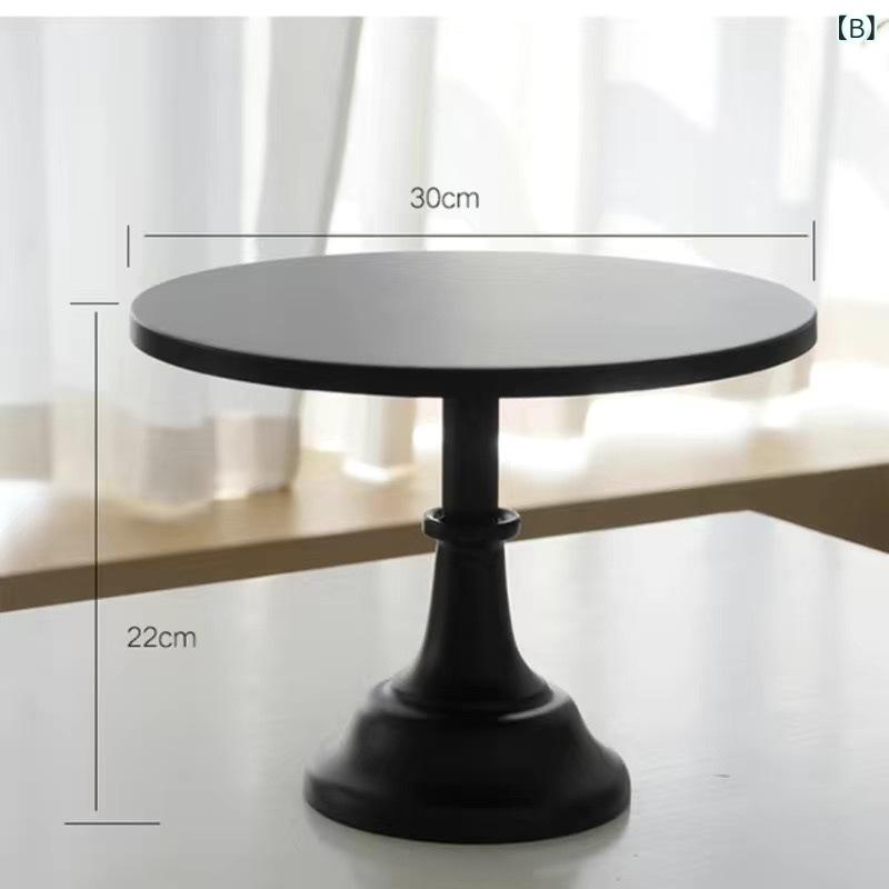 果物皿 大小 鉄製ケーキスタンド アクリル製トレイ ドーナツ展示台 ブラック 黒