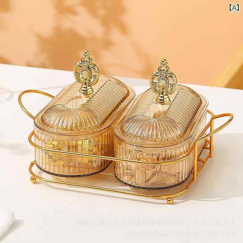 菓子器 蓋付き 皿 2段セット 3段セット 楕円形 ナッツトレー キャンディトレー スナックトレー ドライフルーツトレー 琥珀色 透明 磁器白