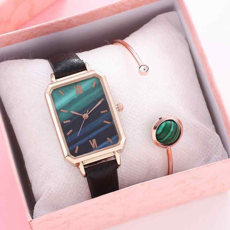 NIXON - 腕時計 レディース ブレスレット セット グリーン アナログ クォーツ ファッション おしゃれ ウォッチ 女性用 パステルカラー きれいめ アクセサリー