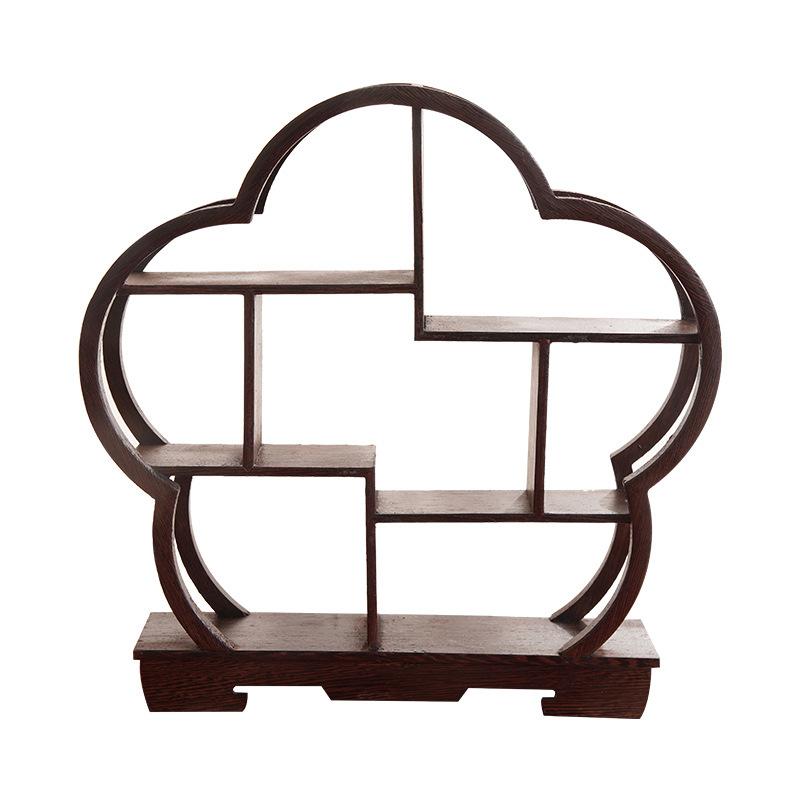 ケーキスタンド デザートスタンド 中華風 ガラス製 フルーツバスケット 竹製 籠 ブラウン