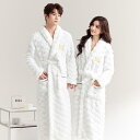 ルームウェア レディース メンズ バスローブ 秋冬用 厚手 フランネル 珊瑚マイヤー あったか パジャマ 寝巻き 白 黄色 紫 グレー ペア