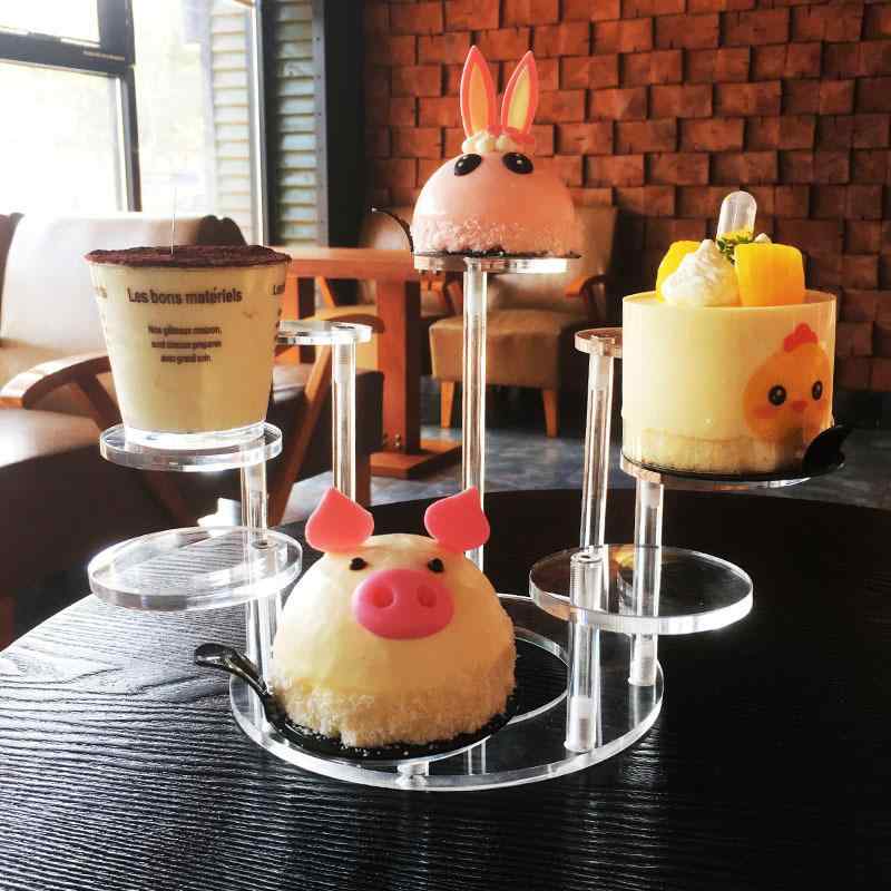 ディスプレイスタンド パーティー アフタヌーンティー デザート 飾り付け デコレーション アクリル ドーナツ 果物 菓子 ケーキ スタンド 8段 プレート シンプル