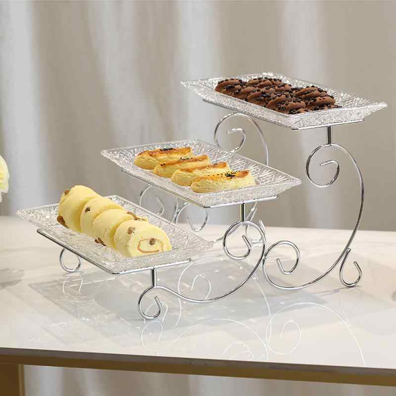 Rakuten - 果物皿 菓子皿 ガラス製 ケーキスタンド アフタヌーンティー デザート 小物入れ 北欧風 インテリア