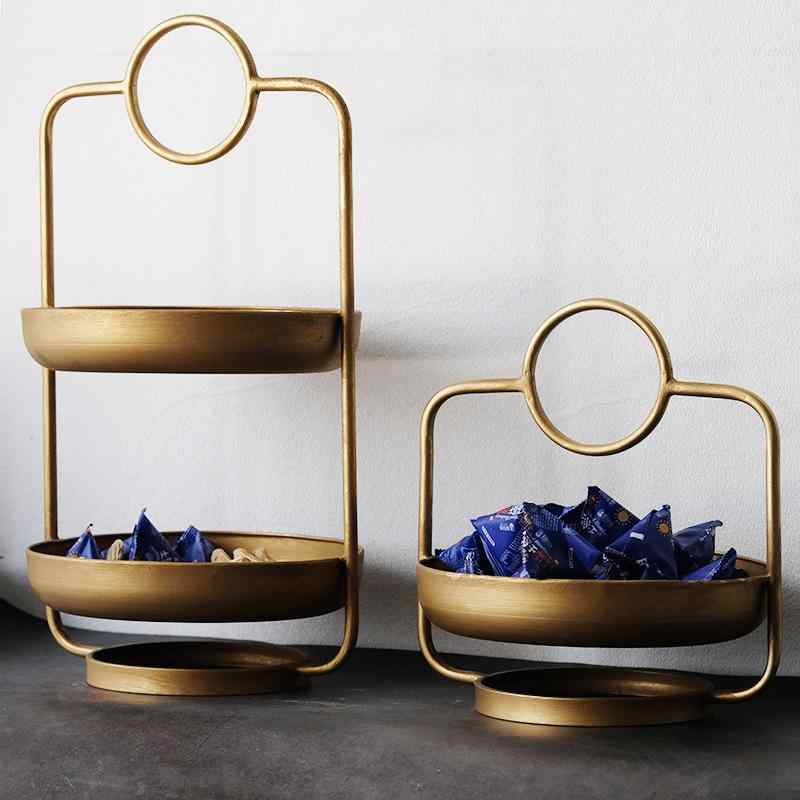 フルーツ皿 レディース 新中式 鉄製 フルーツボウル 菓子器 デザートプレート アクセサリー置き 小物入れ リビング ホームデコレーション ゴールド ブラック