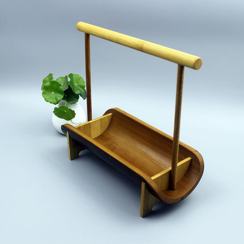 果物かご 竹製 小物入れ 茶道具 カップ置き 竹かご 収納バスケット 新中式 カフェ色