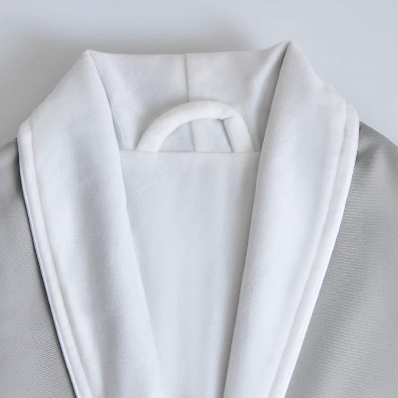 バスローブ 男女兼用 ペア ホテル仕様 吸水 速乾 厚手 ダブルガーゼ 春夏 秋冬 部屋着 ルームウェア 混..