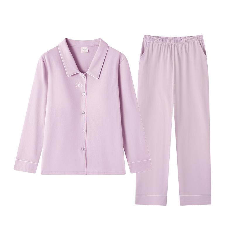 ルームウェア レディース メンズ 長袖 長ズボン 綿100% 上下セット ペア 夫婦 カップル パジャマ 寝巻..