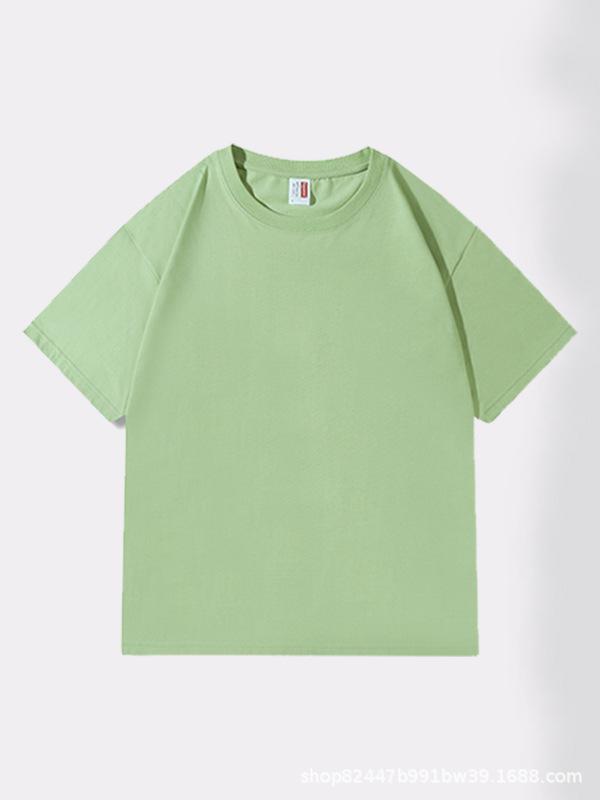 Tシャツ メンズ レディース 半袖 無地 丸首 コットン100% ワークウェア 作業着 ルームウェア 普段使い ..