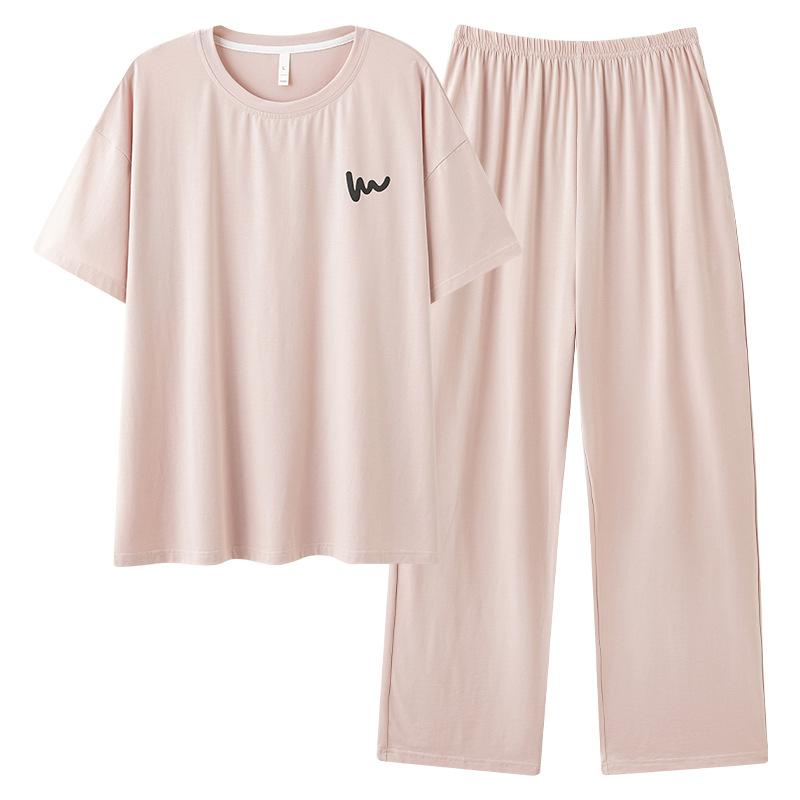 パジャマ レディース メンズ 上下セット 半袖 綿 薄手 抗菌 リラックス 部屋着 ルームウェア 春夏