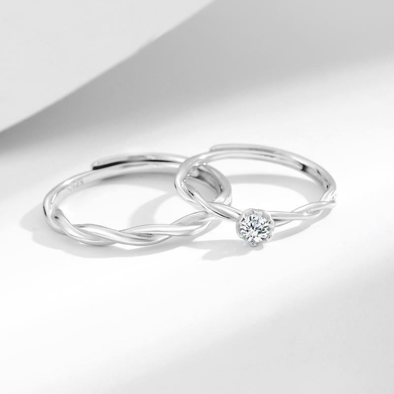 指輪 レディース メンズ ペアリング S925 シルバー 925銀 莫比乌斯リング 恋人 記念日 誕生日 プレゼント ギフト シルバーアクセサリー...