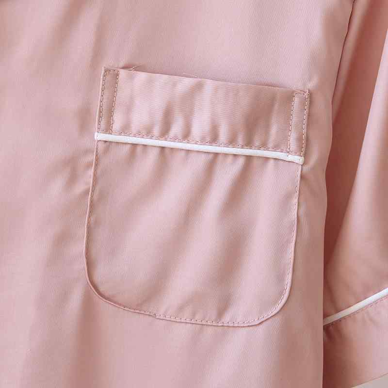 パジャマ レディース メンズ 上下セット 再生繊維 接触冷感 半袖 短パン ルームウェア 春夏 ピンク系 ..