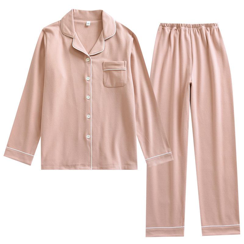 ・カテゴリ: 睡衣・素材: ポリエステル・厚さ: 中・ネックライン: 襟付き・袖丈: 長袖・パンツ丈: 長ズボン・機能: 睡眠、リラックス・対象: ホームウェア・カラー: 暗ピンク、ベージュ、ダークグレー・サイズ: M、L、XL、XXL・ス...